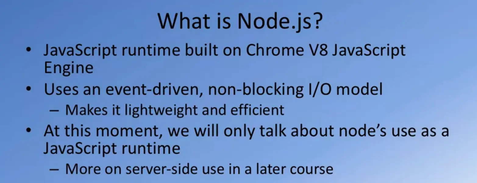 What is node.js?
