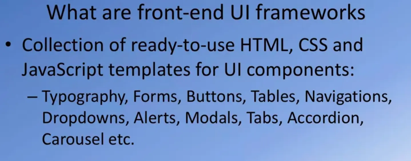 What are Front-end UI Frameworks?