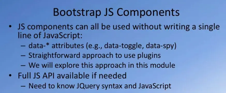 Bootstrap JavaScript Components, part II.