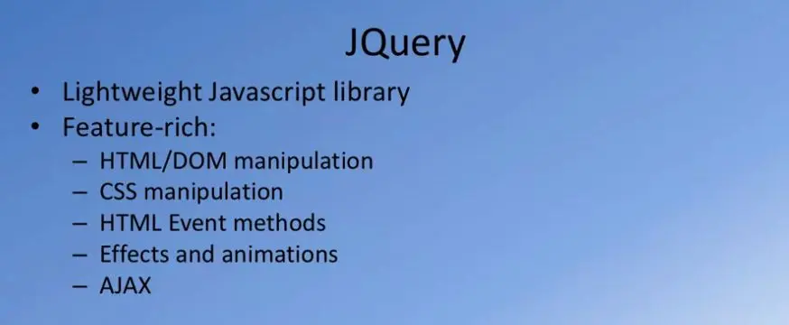 JQuery JS-based library.